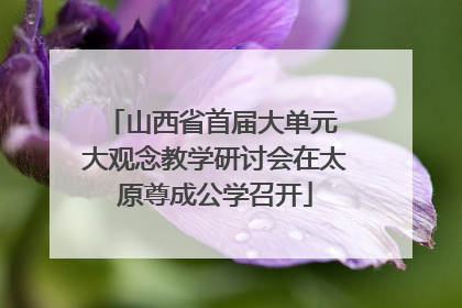 山西省首届大单元 大观念教学研讨会在太原尊成公学召开
