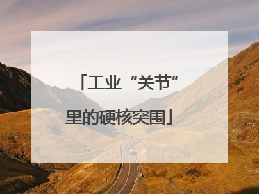 工业“关节”里的硬核突围