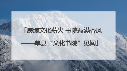 庚续文化薪火 书院盈满香风——单县“文化书院”见闻