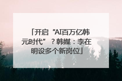 开启“AI百万亿韩元时代”？韩媒：李在明设多个新岗位