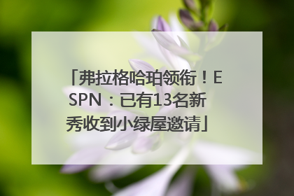 弗拉格哈珀领衔！ESPN：已有13名新秀收到小绿屋邀请