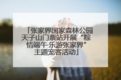 张家界国家森林公园天子山门票站开展“粽情端午·乐游张家界”主题宠客活动