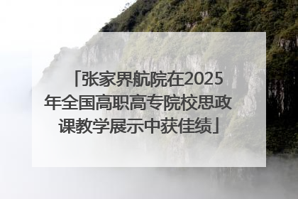 张家界航院在2025年全国高职高专院校思政课教学展示中获佳绩