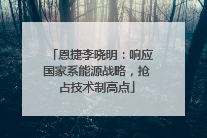 恩捷李晓明：响应国家系能源战略，抢占技术制高点