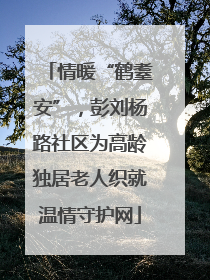 情暖“鹤耋安”，彭刘杨路社区为高龄独居老人织就温情守护网