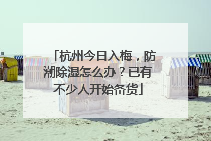 杭州今日入梅，防潮除湿怎么办？已有不少人开始备货