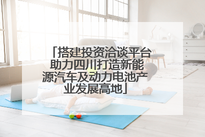 搭建投资洽谈平台 助力四川打造新能源汽车及动力电池产业发展高地