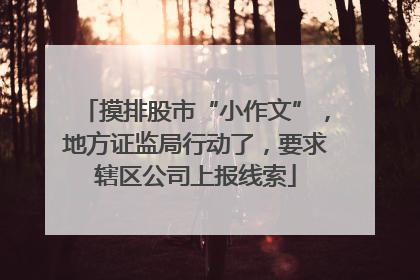 摸排股市“小作文”，地方证监局行动了，要求辖区公司上报线索