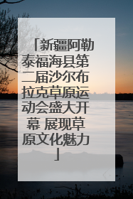 新疆阿勒泰福海县第二届沙尔布拉克草原运动会盛大开幕 展现草原文化魅力