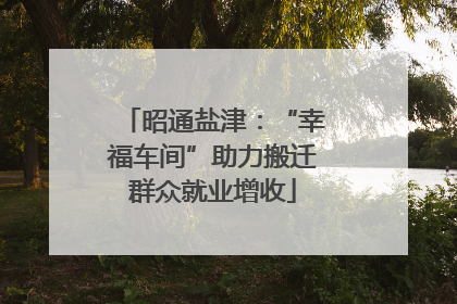 昭通盐津：“幸福车间”助力搬迁群众就业增收