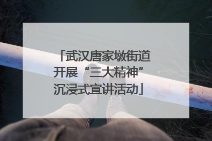 武汉唐家墩街道开展“三大精神”沉浸式宣讲活动