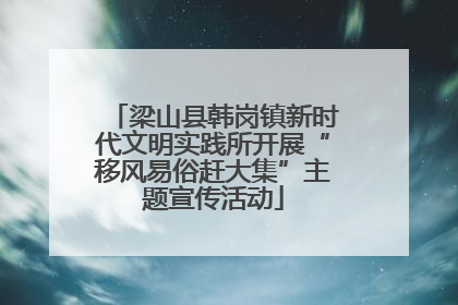 梁山县韩岗镇新时代文明实践所开展“移风易俗赶大集”主题宣传活动