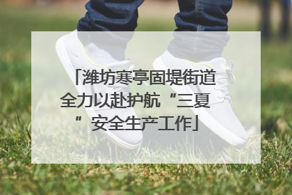潍坊寒亭固堤街道全力以赴护航“三夏”安全生产工作