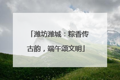 潍坊潍城：粽香传古韵，端午颂文明