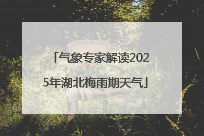 气象专家解读2025年湖北梅雨期天气
