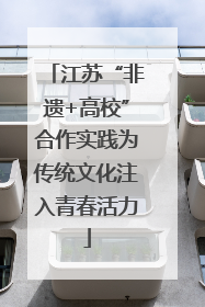 江苏“非遗+高校”合作实践为传统文化注入青春活力