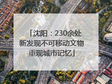 沈阳：230余处新发现不可移动文物重现城市记忆