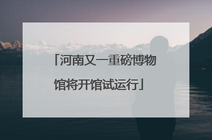 河南又一重磅博物馆将开馆试运行