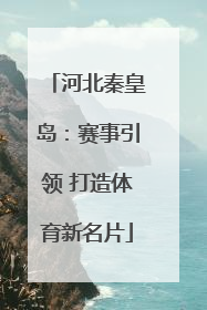 河北秦皇岛：赛事引领 打造体育新名片