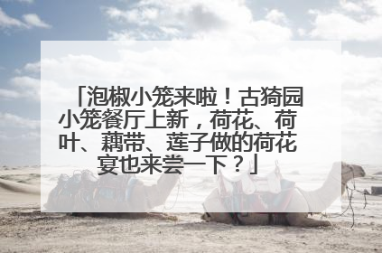 泡椒小笼来啦！古猗园小笼餐厅上新，荷花、荷叶、藕带、莲子做的荷花宴也来尝一下？