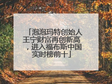 泡泡玛特创始人王宁财富再创新高，进入福布斯中国实时榜前十