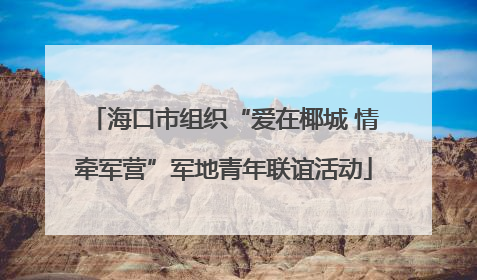 海口市组织“爱在椰城 情牵军营”军地青年联谊活动