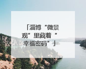 淄博“微景观”里藏着“幸福密码”