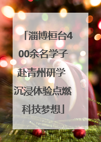 淄博桓台400余名学子赴青州研学 沉浸体验点燃科技梦想