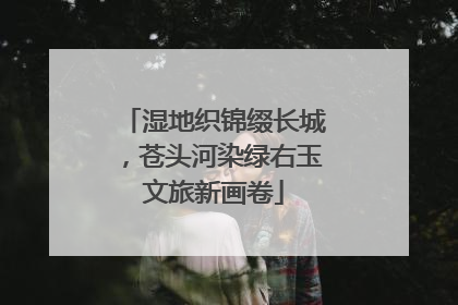 湿地织锦缀长城，苍头河染绿右玉文旅新画卷