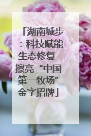 湖南城步：科技赋能生态修复 擦亮“中国第一牧场”金字招牌