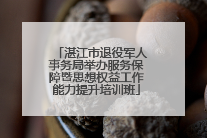 湛江市退役军人事务局举办服务保障暨思想权益工作能力提升培训班