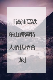 漳汕高铁东山跨海特大桥栈桥合龙