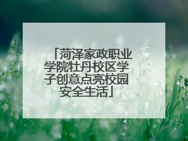 菏泽家政职业学院牡丹校区学子创意点亮校园安全生活