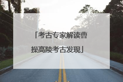 考古专家解读曹操高陵考古发现