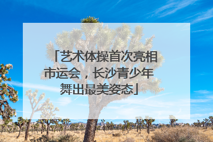 艺术体操首次亮相市运会，长沙青少年舞出最美姿态