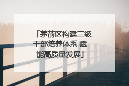 茅箭区构建三级干部培养体系 赋能高质量发展