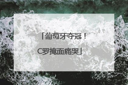 葡萄牙夺冠！C罗掩面痛哭