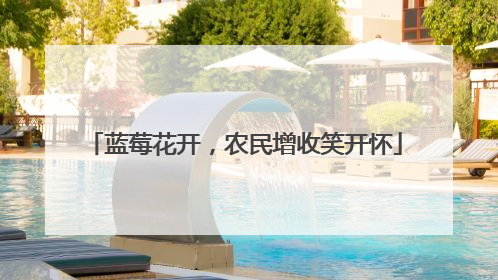 蓝莓花开，农民增收笑开怀