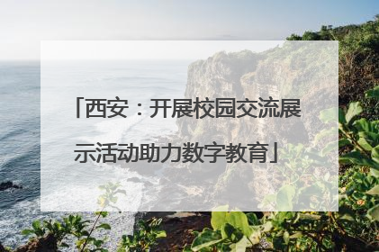 西安：开展校园交流展示活动助力数字教育