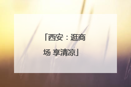 西安：逛商场 享清凉