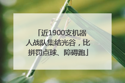 近1900支机器人战队集结光谷，比拼罚点球、障碍跑