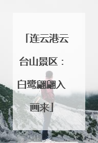 连云港云台山景区：白鹭翩翩入画来