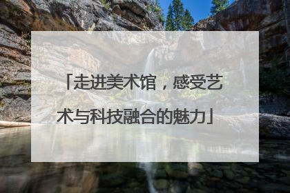 走进美术馆，感受艺术与科技融合的魅力