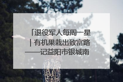 退役军人每周一星|有机果栽出致富路——记益阳市银城南湖蔬果农民专业合作社总经理晏桂明