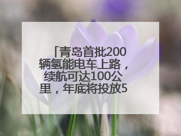 青岛首批200辆氢能电车上路，续航可达100公里，年底将投放5000到1万辆