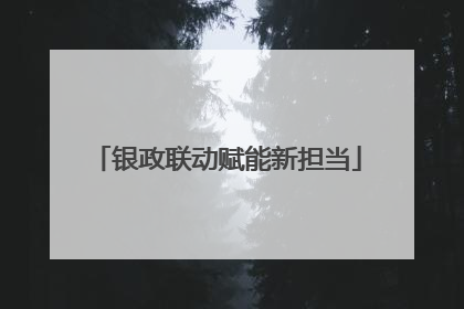 银政联动赋能新担当