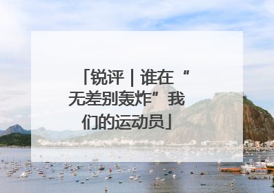 锐评｜谁在“无差别轰炸”我们的运动员