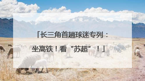 长三角首趟球迷专列：坐高铁！看“苏超”！