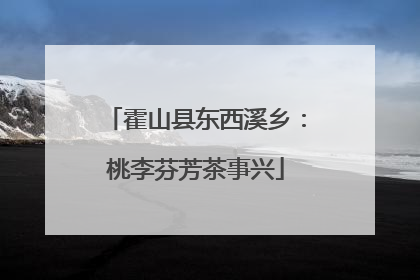 霍山县东西溪乡：桃李芬芳茶事兴