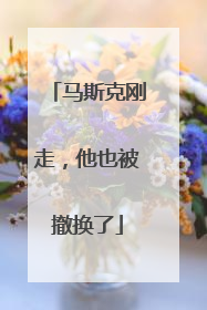 马斯克刚走，他也被撤换了